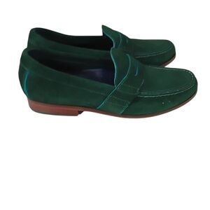 Cole Haan Forest Green Suede Loafers